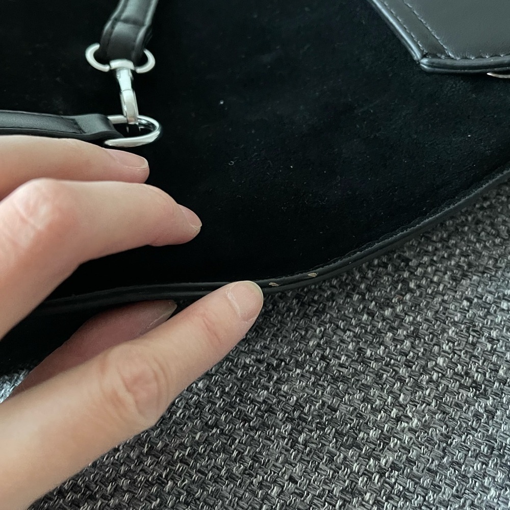 Faux Suede black mini backpack - Picture 9 of 9